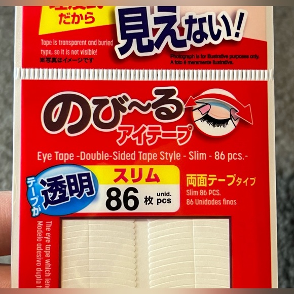 Daiso Japan Eye Eyelid Tape Sticker Double Sided Type Slim Clear 86 pcs Beauty - Picture 4 of 8